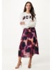 Mexx Plissérok auberginekleurig/lichtroze
