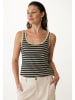 Mexx Top w kolorze czarno-beżowym