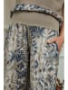 Plume Leinen-Hose "Jasmina" in Taupe/ Blau