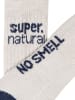 super.natural 2-delige set: functionele sokken "Cosy" wit/donkerblauw
