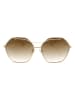 Ana Hickmann Damen-Sonnenbrille in Braun/ Gold