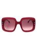 Carolina Herrera Damen-Sonnenbrille in Lila/ Rot