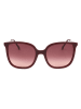 Carolina Herrera Damen-Sonnenbrille in Braun/ Bordeaux/ Silber