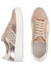 Anna Morellini Leder-Sneakers "Gioletta" in Beige/ Gold