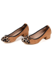 Anna Morellini Leder-Ballerinas "Ginata" in Hellbraun