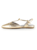 Anna Morellini Leder-Pantoletten "Filenza" in Gold