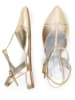 Anna Morellini Leder-Pantoletten "Filenza" in Gold