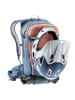 Deuter Fahrradrucksack "Compact EXP 14" in Blau/ Rot - (B)26 x (H)46 x (T)18 cm