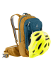 Deuter Plecak rowerowy "Compact 8 JR" w kolorze niebiesko-żółtym - 24 x 40 x 13 cm