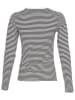 MOSS COPENHAGEN Longsleeve donkerblauw/wit