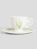 Homla Tasse ''Conwallie'' in Weiß/ Grün - 200 ml