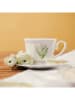 Homla Tasse ''Conwallie'' in Weiß/ Grün - 200 ml