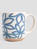 Homla Jumbotasse ''Cores'' in Creme/ Blau - 450 ml