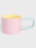 Homla Tasse ''Finko'' in Rosa/ Gelb/ Hellblau - 300 ml