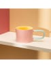 Homla Tasse ''Finko'' in Rosa/ Gelb/ Hellblau - 300 ml
