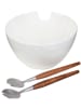 Homla 3-delige saladeserveerset "Mooka" wit - Ø 24 cm