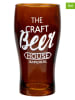 Homla 2-delige set: bierglazen "Claubee" bruin - 500 ml