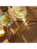 Homla 6er-Set: Strohhalme ''Rijo'' in Gold - (L)22 cm