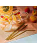 Homla 6er-Set: Strohhalme ''Rijo'' in Gold - (L)22 cm
