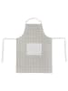 Homla Schort "Snoti" crème/grijs - (L)80 x (B)60 cm