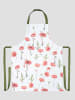 Homla Kochschürze ''Meadow Flowers'' in Weiß/ Rot/ Grün - (L)80 x (B)60 cm