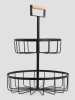 Homla Etagere ''Gecko'' in Schwarz - (H)40,5 x Ø 30 cm