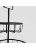Homla Etagere ''Gecko'' in Schwarz - (H)40,5 x Ø 30 cm