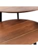 Homla Couchtisch ''Ren'' in Braun/ Schwarz - (H)60 x Ø 40 cm