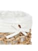 Homla Aufbewahurngskorb ''Hinai'' in Beige/ Weiß - (H)20 x Ø 13 cm