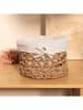 Homla Aufbewahurngskorb ''Hinai'' in Beige/ Weiß - (H)20 x Ø 13 cm