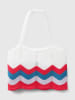 Benetton Top wit/meerkleurig