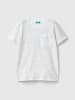Benetton Shirt wit/meerkleurig
