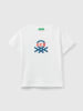 Benetton Shirt wit/meerkleurig