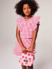 Benetton Shirt rood/wit
