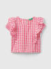 Benetton Shirt rood/wit