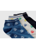 Benetton 3-delige set: sokken blauw/wit