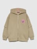 Sisley Sweatjacke in Beige