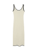 Polo Club Kleid in Creme/ Schwarz