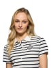 Polo Club Kleid in Creme/ Schwarz