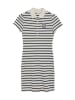Polo Club Kleid in Creme/ Schwarz