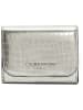 LIEBESKIND BERLIN Leder-Geldbörse "Lillian" in Silber - (B)10 x (H)8 x (T)3 cm
