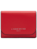 LIEBESKIND BERLIN Leder-Geldbörse "Lillian" in Rot - (B)10 x (H)8 x (T)3 cm
