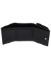 LIEBESKIND BERLIN Leder-Geldbörse "Lillian" in Schwarz - (B)10 x (H)8 x (T)3 cm