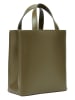 LIEBESKIND BERLIN Leren handtas "Paperbag S" kaki - (B)22 x (H)25 x (D)11,5 cm