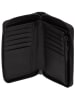 LIEBESKIND BERLIN Leder-Geldbörse "Frieda" in Schwarz - (B)16 x (H)9 x (T)2 cm