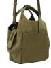 LIEBESKIND BERLIN Leder-Henkeltasche in Khaki - (B)17 x (H)20,5 x (T)10,5 cm