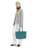 LIEBESKIND BERLIN Leder-Schultertasche "Chelsea" in Petrol - (B)36 x (H)28 x (T)15 cm