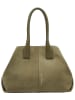LIEBESKIND BERLIN Leder-Schultertasche "Chelsea" in Khaki - (B)36 x (H)28 x (T)15 cm