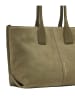 LIEBESKIND BERLIN Leder-Schultertasche "Chelsea" in Khaki - (B)36 x (H)28 x (T)15 cm