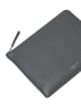 LIEBESKIND BERLIN Leren tabletcase grijs - (B)27 x (H)20 x (D)1 cm